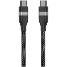 Anker USB-C to USB-C Cable (180cm, 240W, Upcycled-Braided) Black
