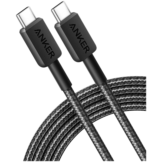 Anker 322 USB-C to USB-C Cable 90 cm Braided Black