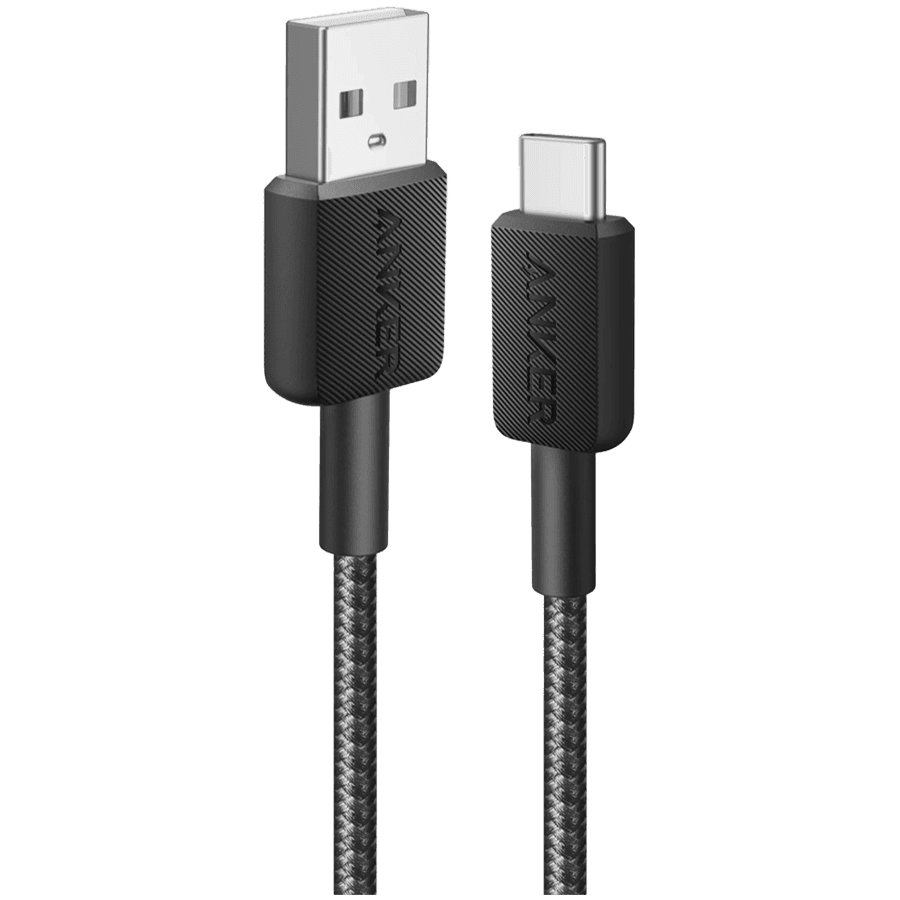Anker 322 USB-A to USB-C Cable 90 cm Braided Black