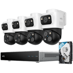 Anker, eufy NVR Security System S4 Max White 2TB, 4k Triple-Lens PTZ Camera