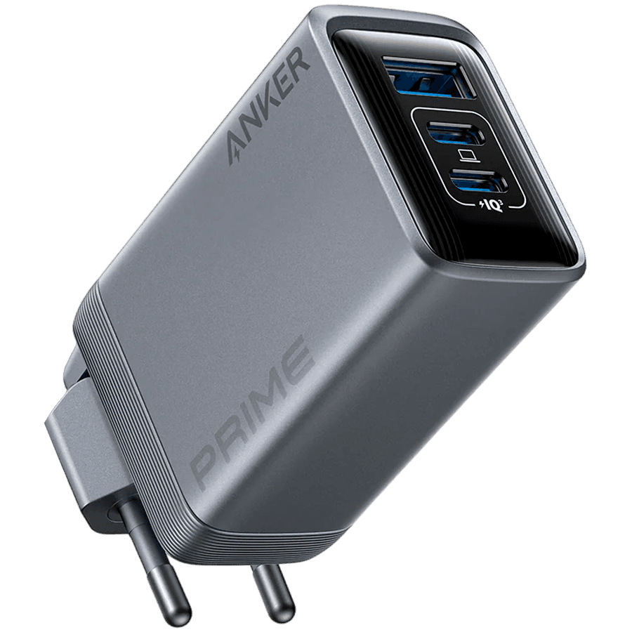 Anker Prime Charger (100W, 3 Ports, GaNPrime) Silver