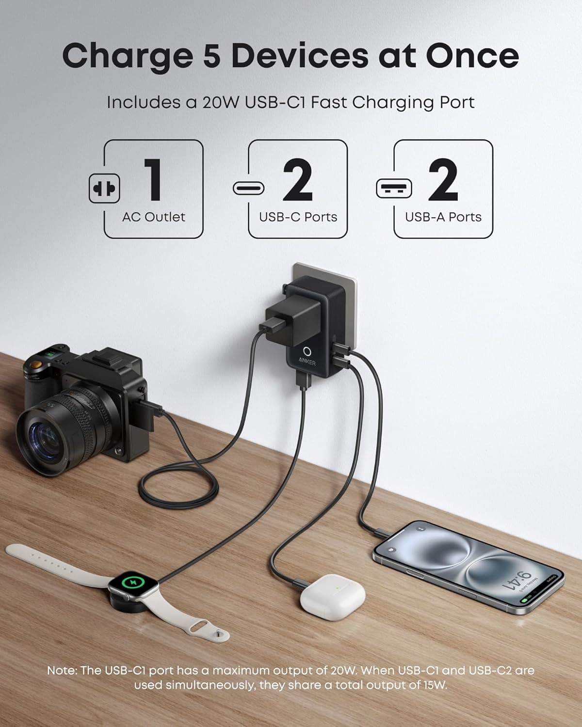Anker Nano Travel Adapter (5-in-1, 20W) - 9