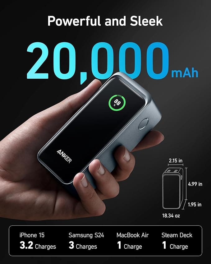 Anker Prime 20000mAh Power Bank (200W) Black - 3