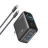 Anker Charger (100W, 3 Ports, Smart Display) Gray - 2