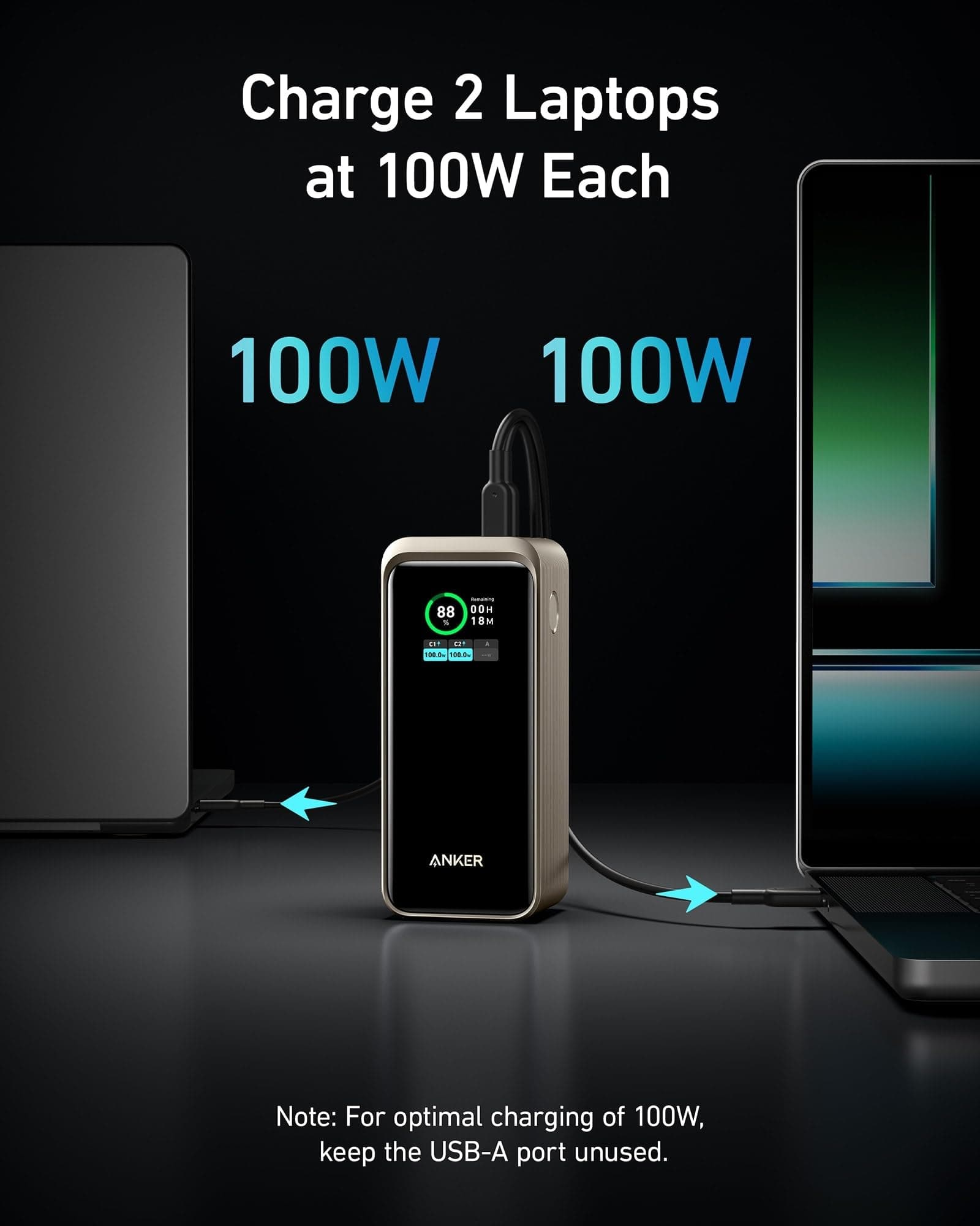 Anker Prime 20000mAh Power Bank (200W) Black - 12