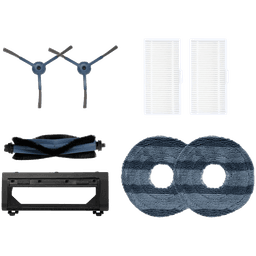eufy Omni C20 Accessories Pack(side brush-2/filter-2/roller brush guard with comb-1/mop cloth-2) Black+Gray