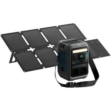 Anker SOLIX C300X DC plus PS60 Portable Solar Panel