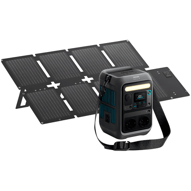 Anker SOLIX C300X DC plus PS60 Portable Solar Panel