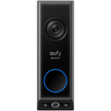 Anker, eufy Video Doorbell E340 With Chime Black, 2 Cameras, 2K, FHD