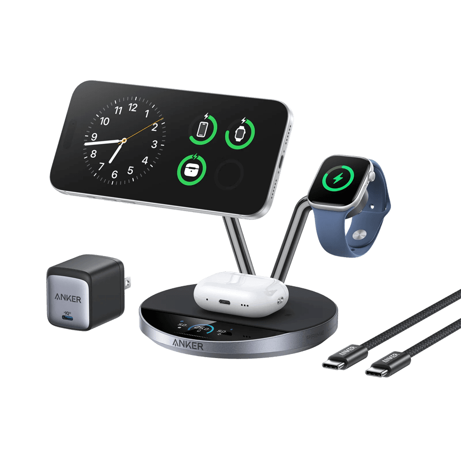 Anker Prime Wireless Charging Station(3-in-1, MagGo, AirCool, dock Stand)