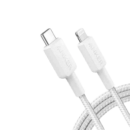 Anker 322 USB-C to Lightning Cable (3ft Braided) White
