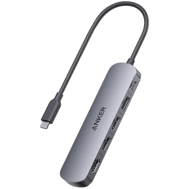 Anker USB-C Hub (5-in-1, 4K HDMI) Gray