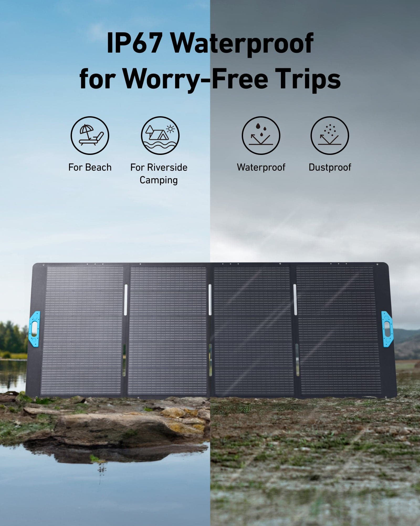 Anker SOLIX PS400 Bifacial Portable Solar Panel - 5